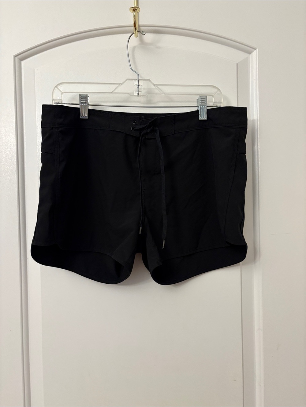 Prana Black Women's Athletic Drawcord Shorts
